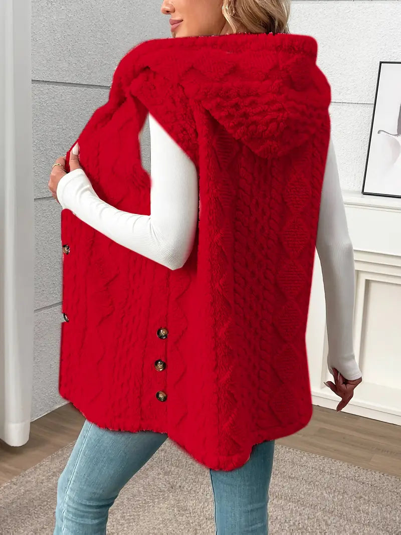 Women's Hooded Fleece Vest