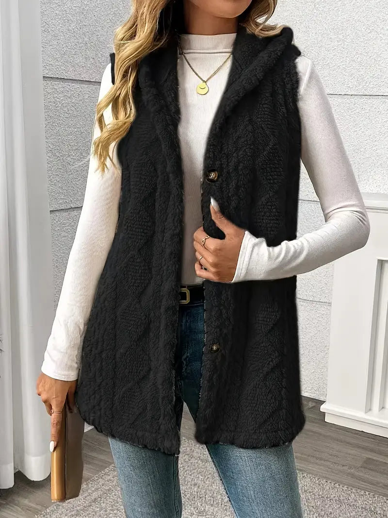 Women's Hooded Fleece Vest