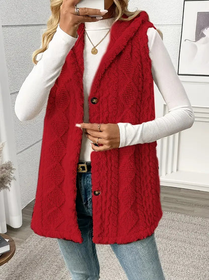 Women's Hooded Fleece Vest