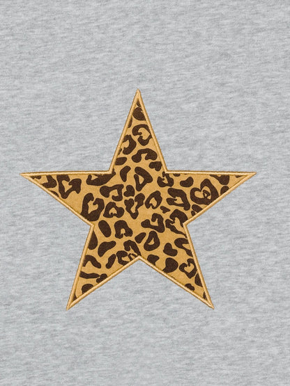 Leopard Print Star Hoodie