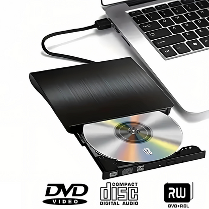 Slim External CD &amp; DVD Player for PC , notebook & Laptop