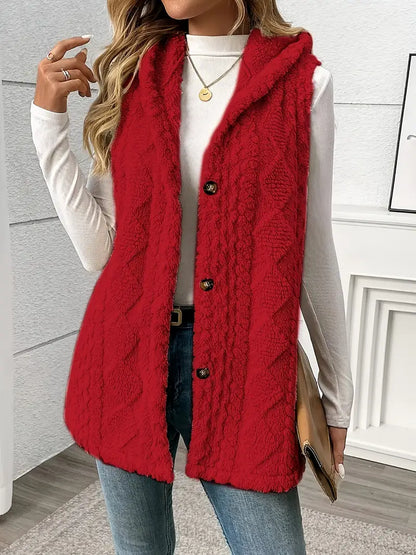 Women's Hooded Fleece Vest