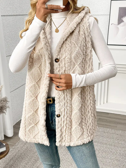 Women's Hooded Fleece Vest