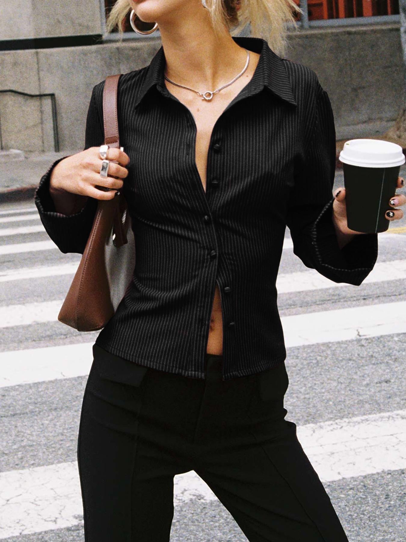 Espresso Elegance Top