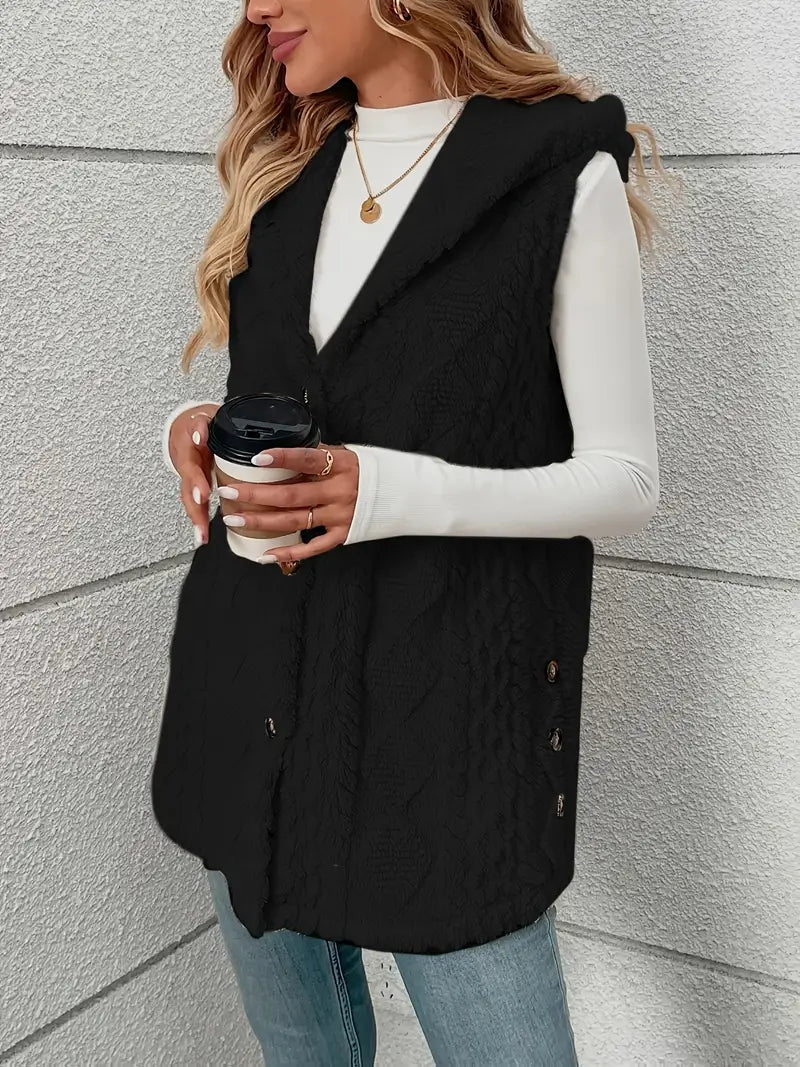 Women's Hooded Fleece Vest