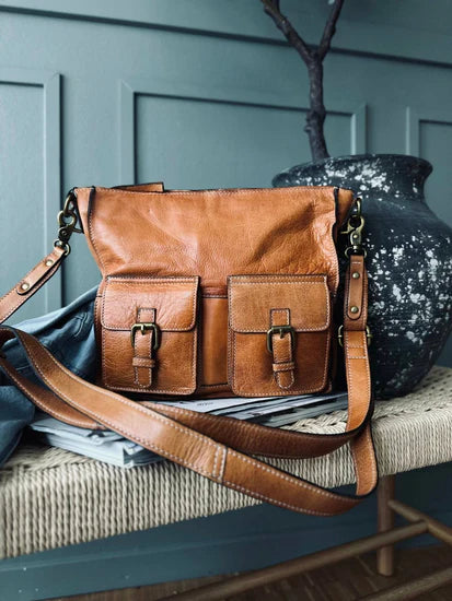 Alma Cognac Shoulder Bag