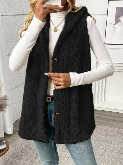 Women's Hooded Fleece Vest