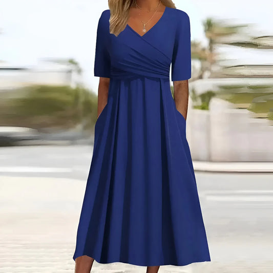 Elin™ | Timeless V-Neck Dress