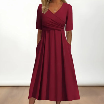 Elin™ | Timeless V-Neck Dress