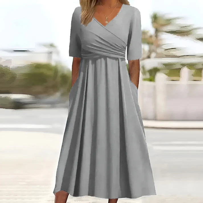 Elin™ | Timeless V-Neck Dress